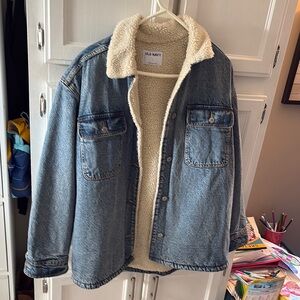 Old Navy Denim Sherpa Jacket